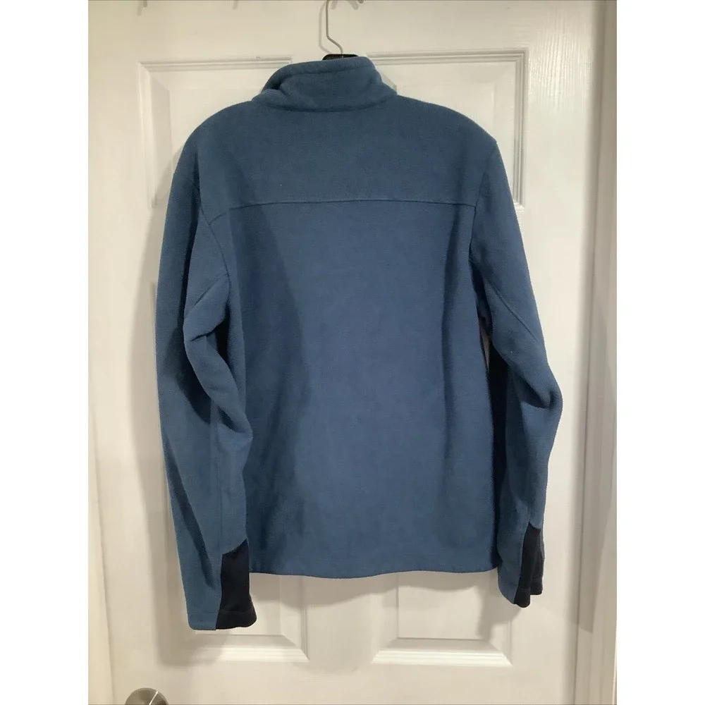 The North Face Mens Jacket Small Blue Fleece Gordons Lions Outdoors Logo
